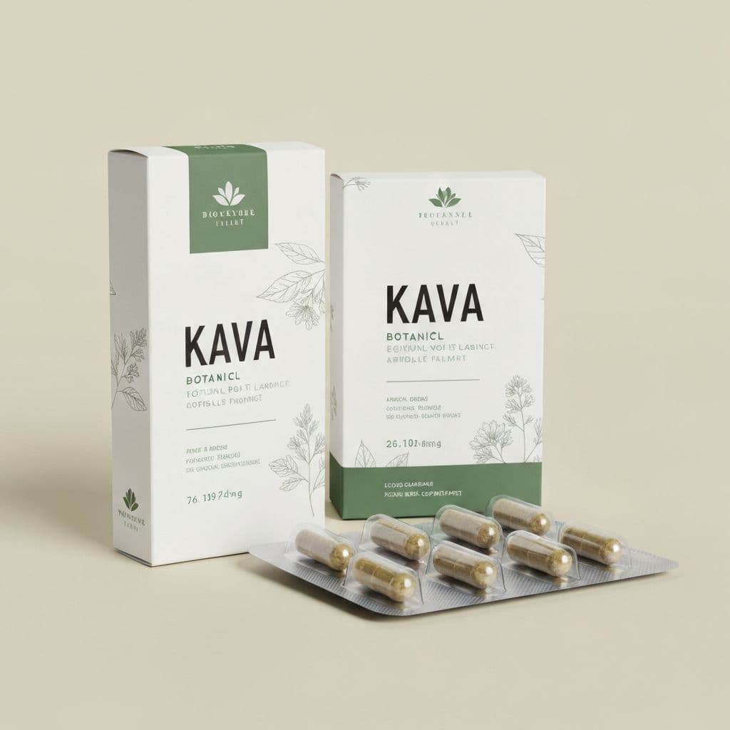 Custom branded kava product packaging — Kavain white label and private label services