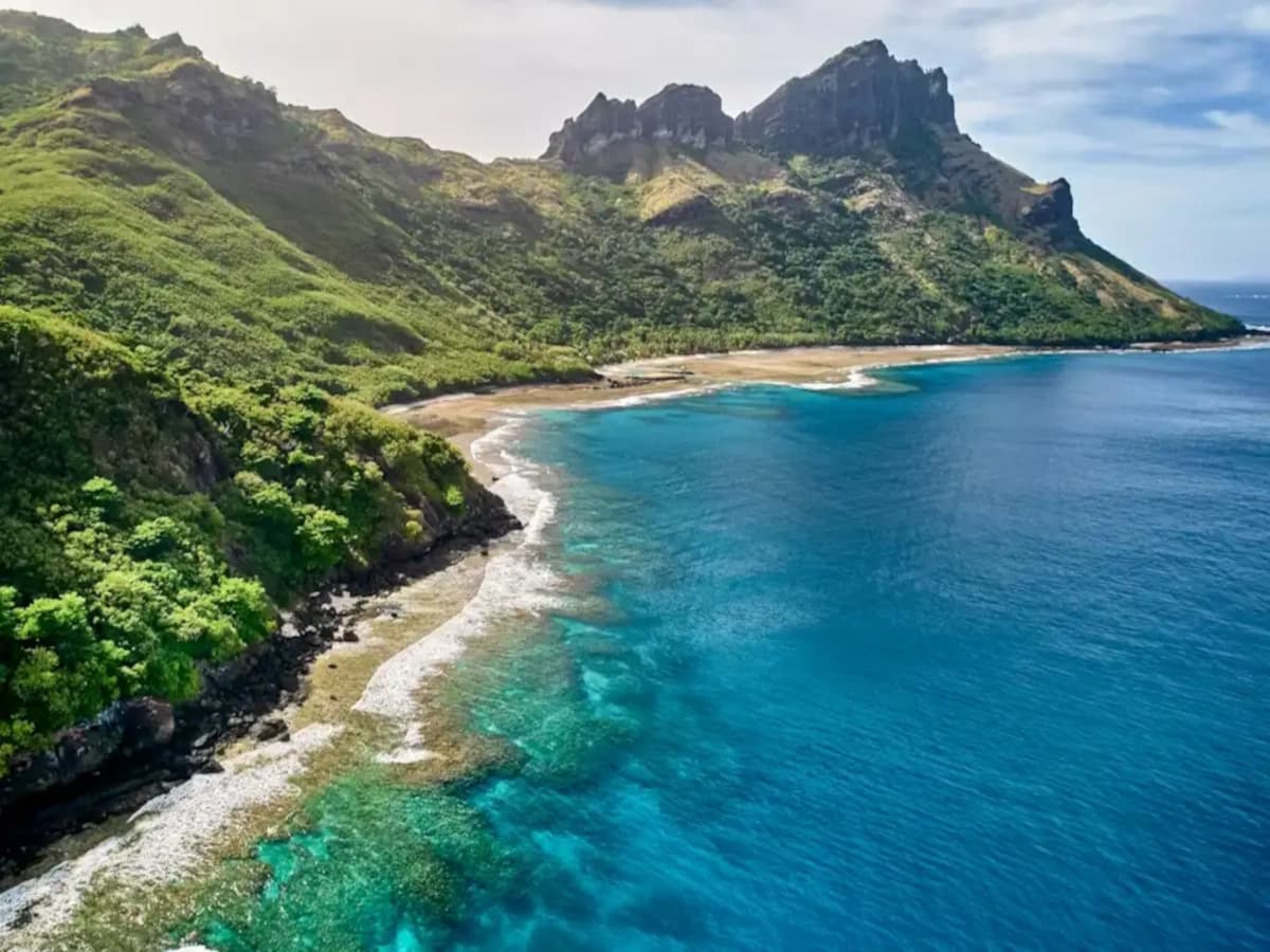 Fiji islands aerial view