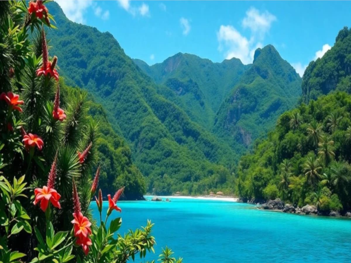 Vanuatu landscape, the center of kava domestication and genetic diversity